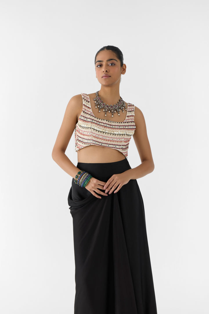 VINTAGE LACE BLOUSE & KNOT SKIRT