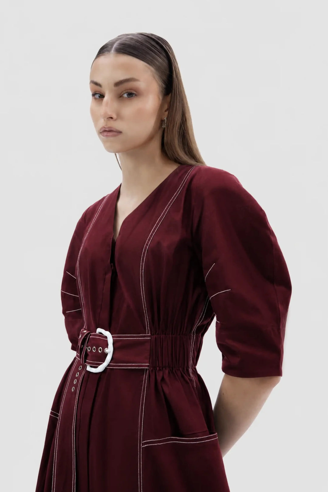 Roma Dress - Wine