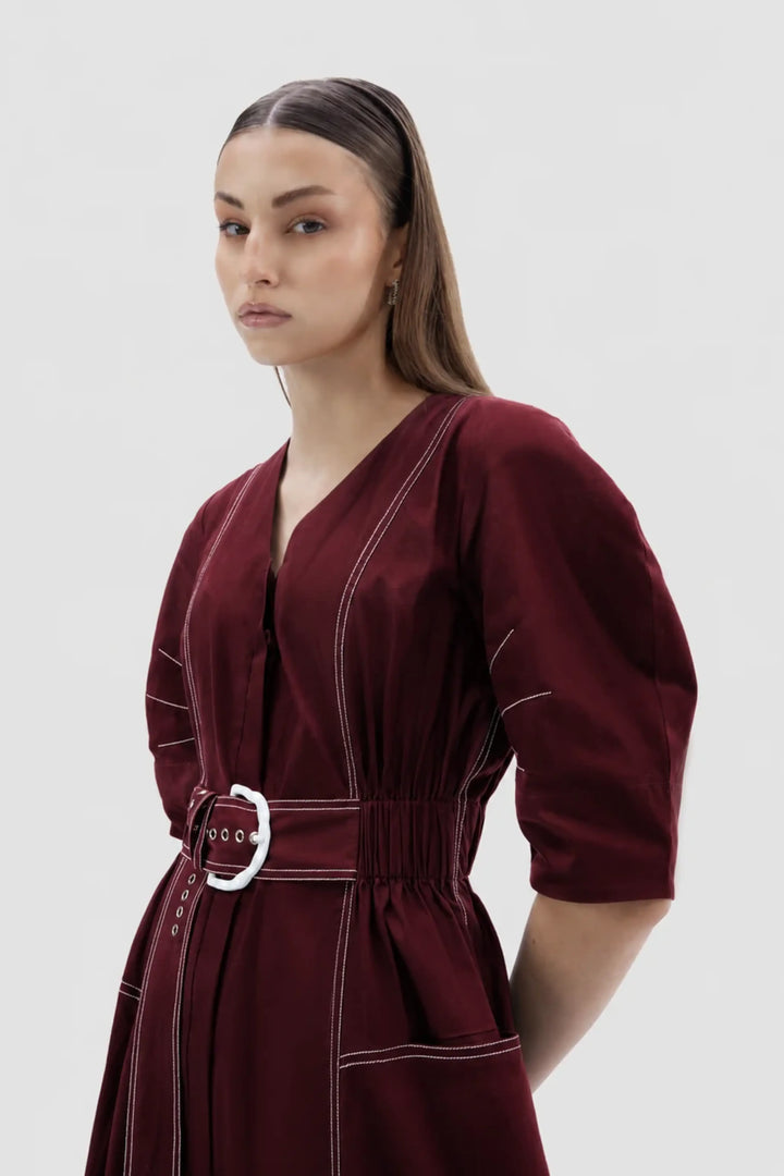 Roma Dress - Wine