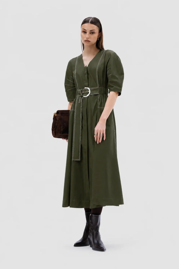 Roma Dress -  Millitiary Green