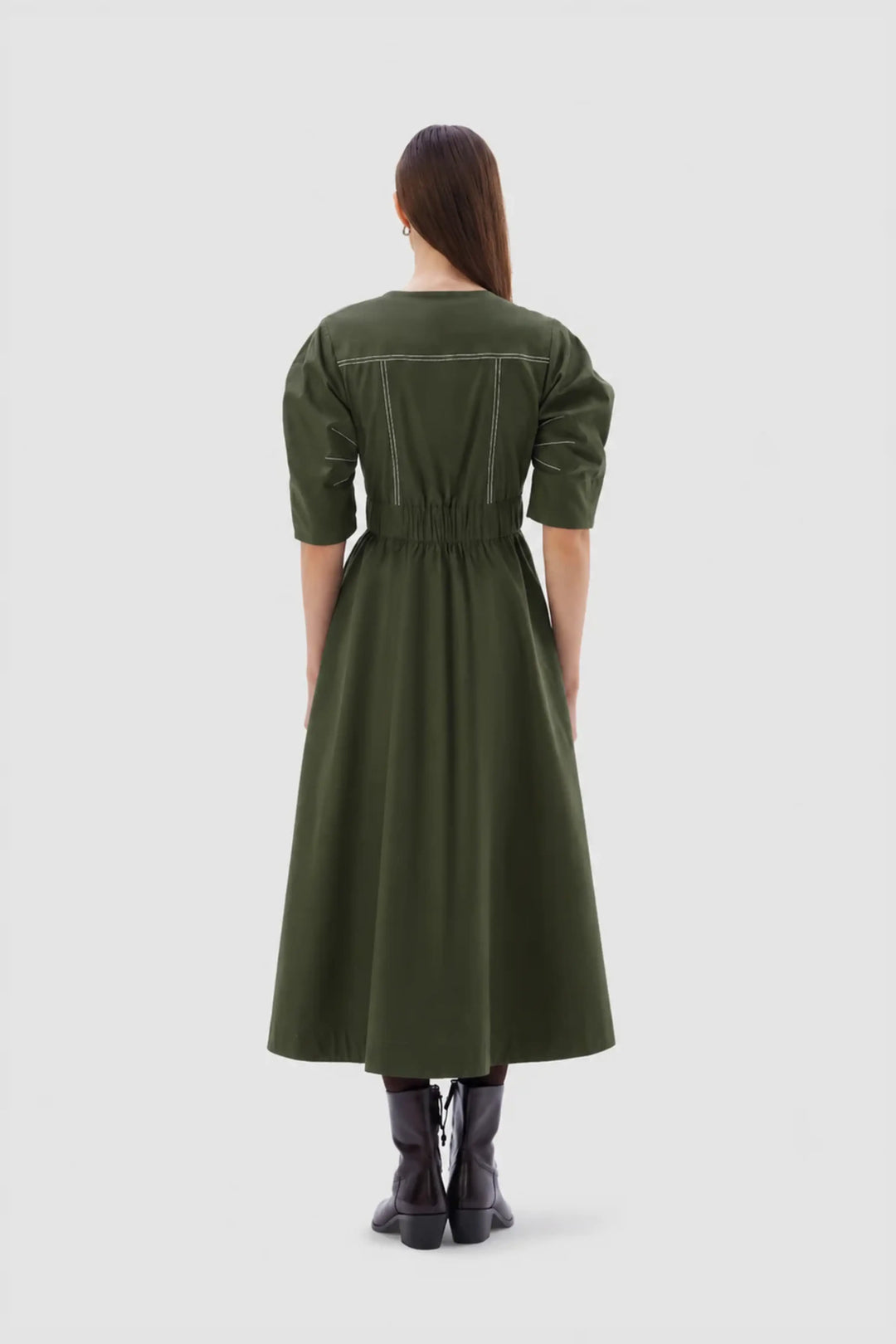 Roma Dress -  Millitiary Green