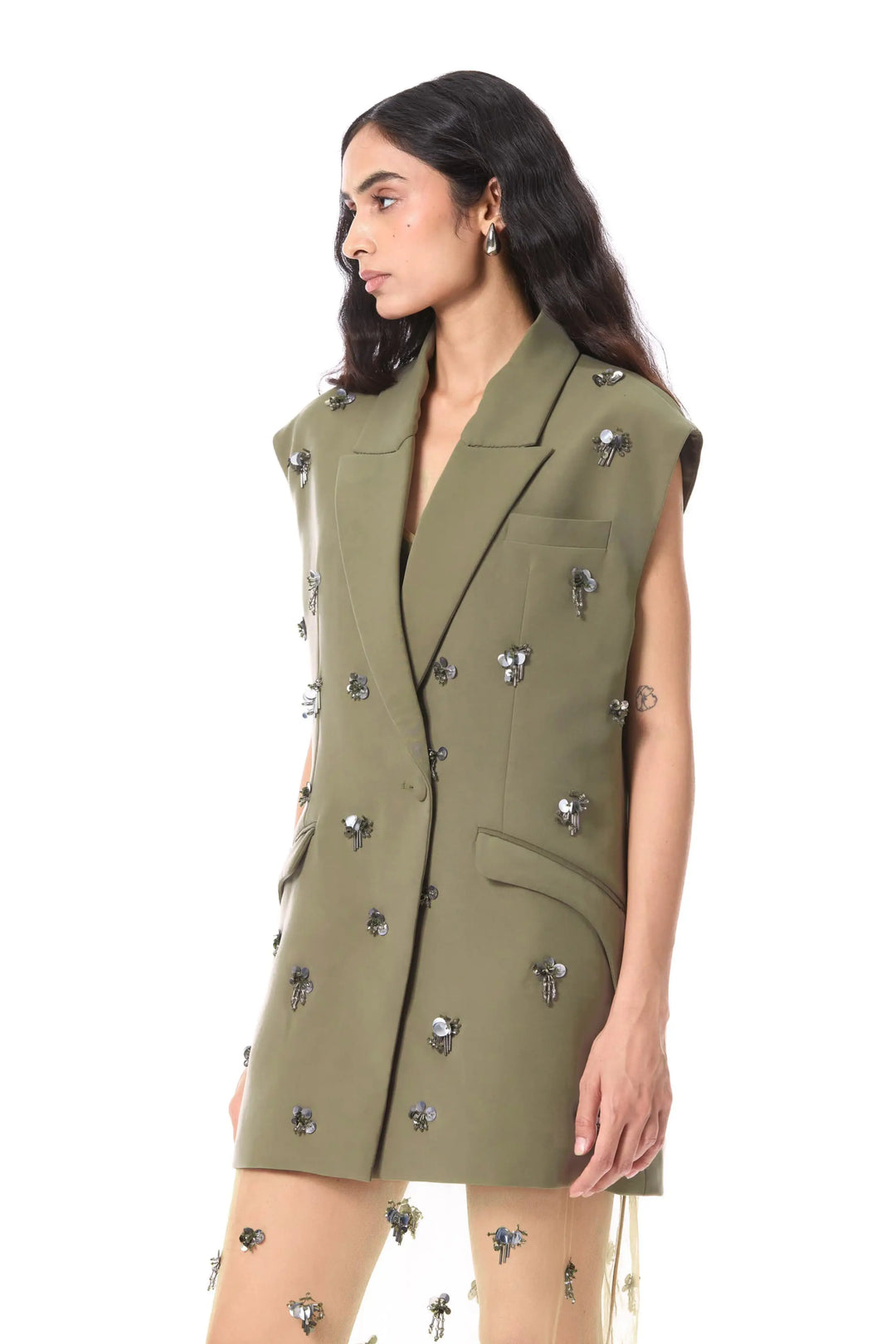 'Estelle' Embellished Blazer
