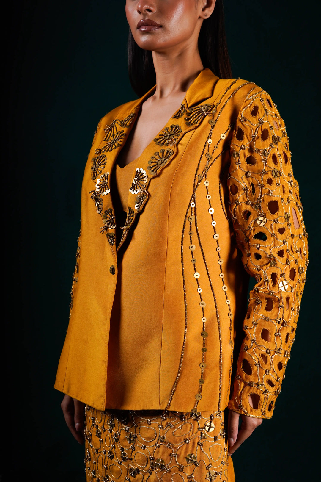 "Helia" Jacket with bustier and skirt