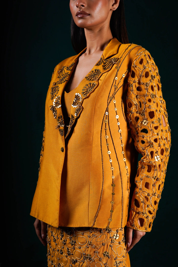 "Helia" Jacket with bustier and skirt