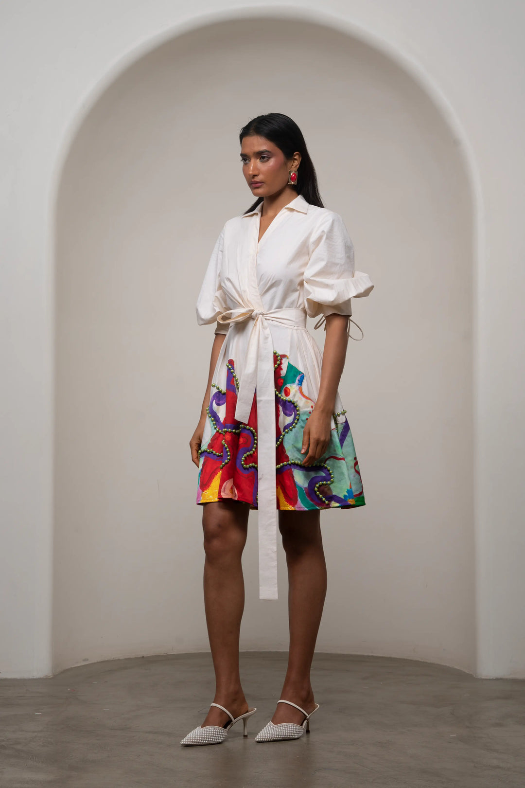 Alya Tie-Up Dress