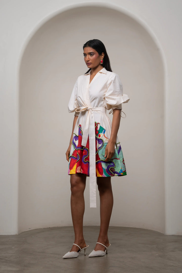 Alya Tie-Up Dress
