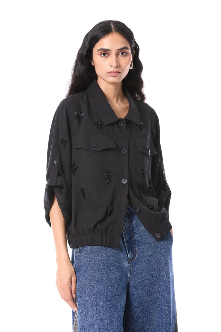 'Comet Haze' Embellished Jacket