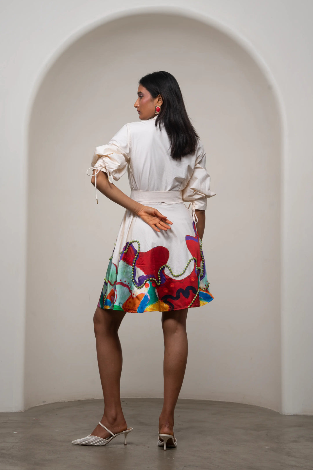Alya Tie-Up Dress