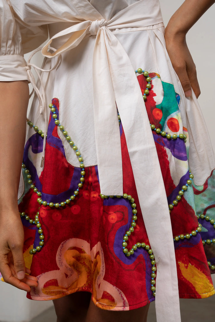 Alya Tie-Up Dress