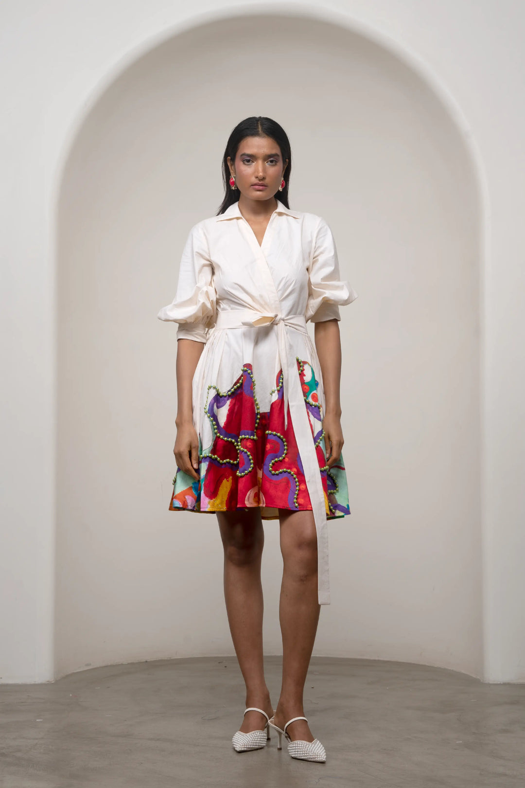 Alya Tie-Up Dress
