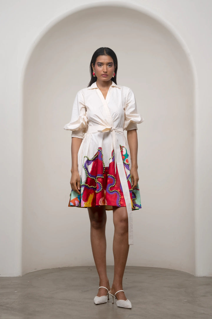 Alya Tie-Up Dress