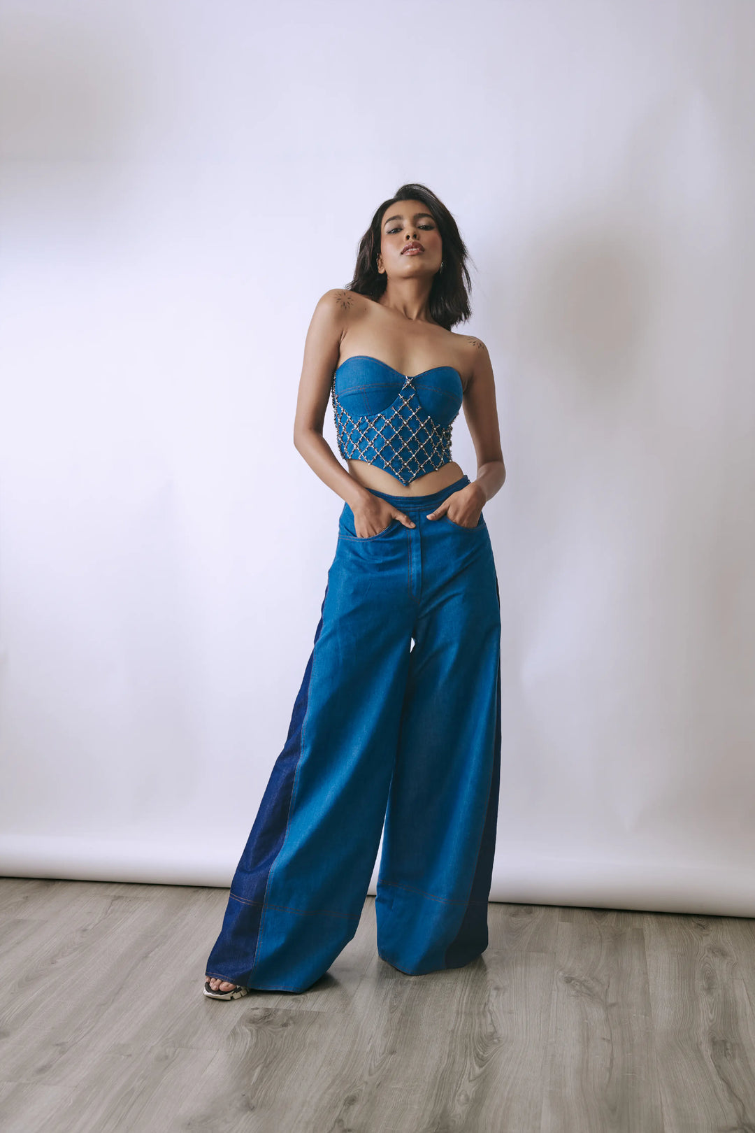 The Aurelia Denim Set - Riviera denim