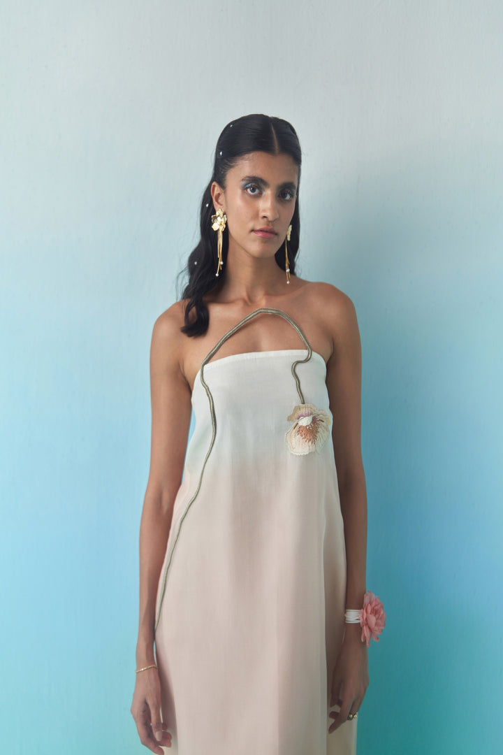 PEACH SORBET TUBE DRESS