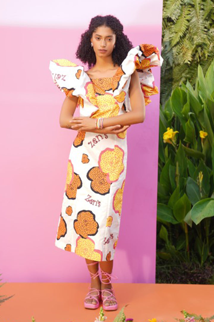 FLORA MIDI DRESS