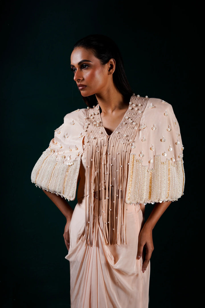 Fringed Pearl Jacket with skirt