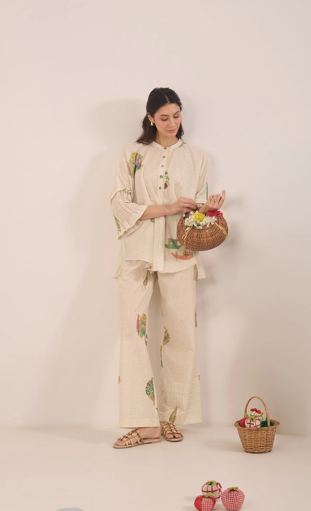 Gulposh: Cotton Namah Coord Set