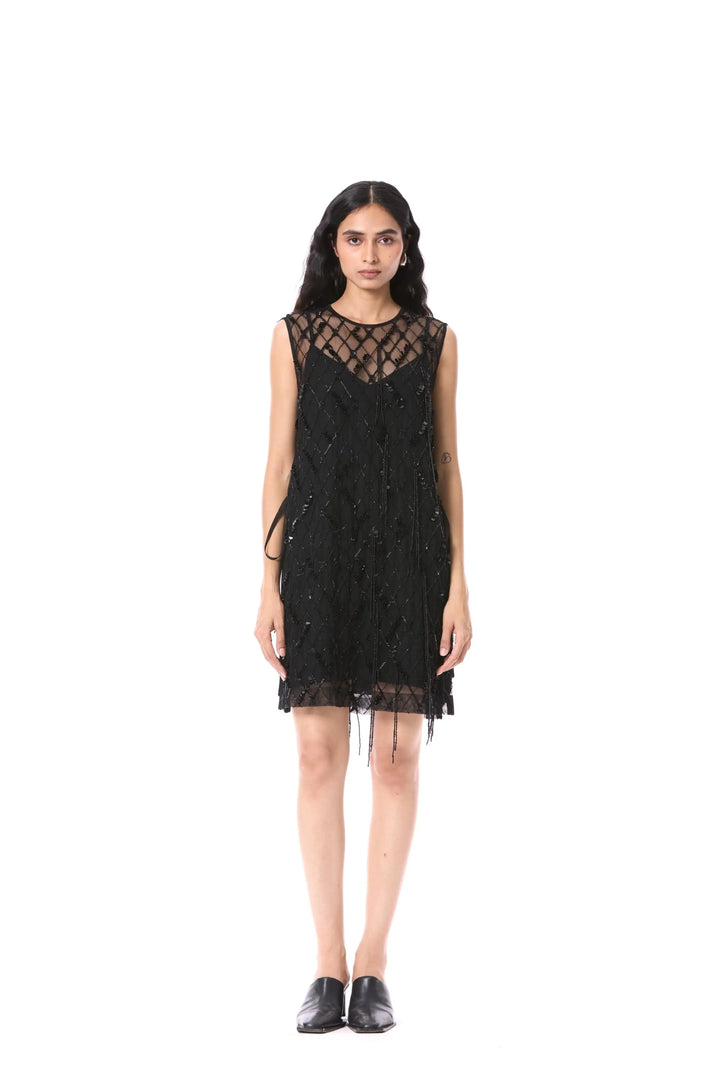 'Rhomelle' Embellished Dress