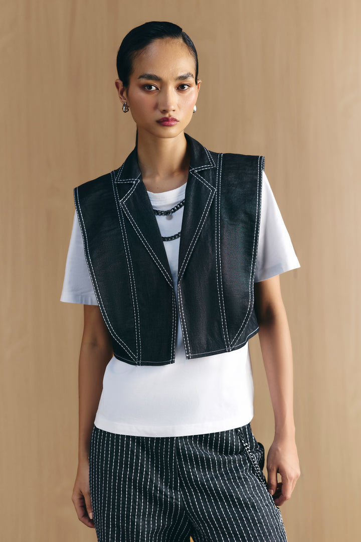 DENIM VEST T-SHIRT