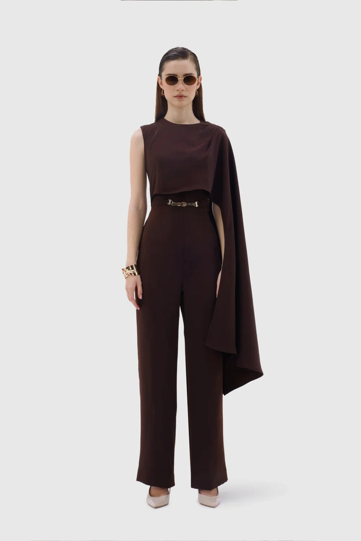 Amara Jumpsuit - Chocolate Brown