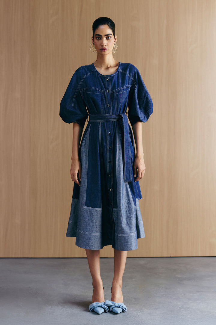 MIX & MATCH DENIM DRESS