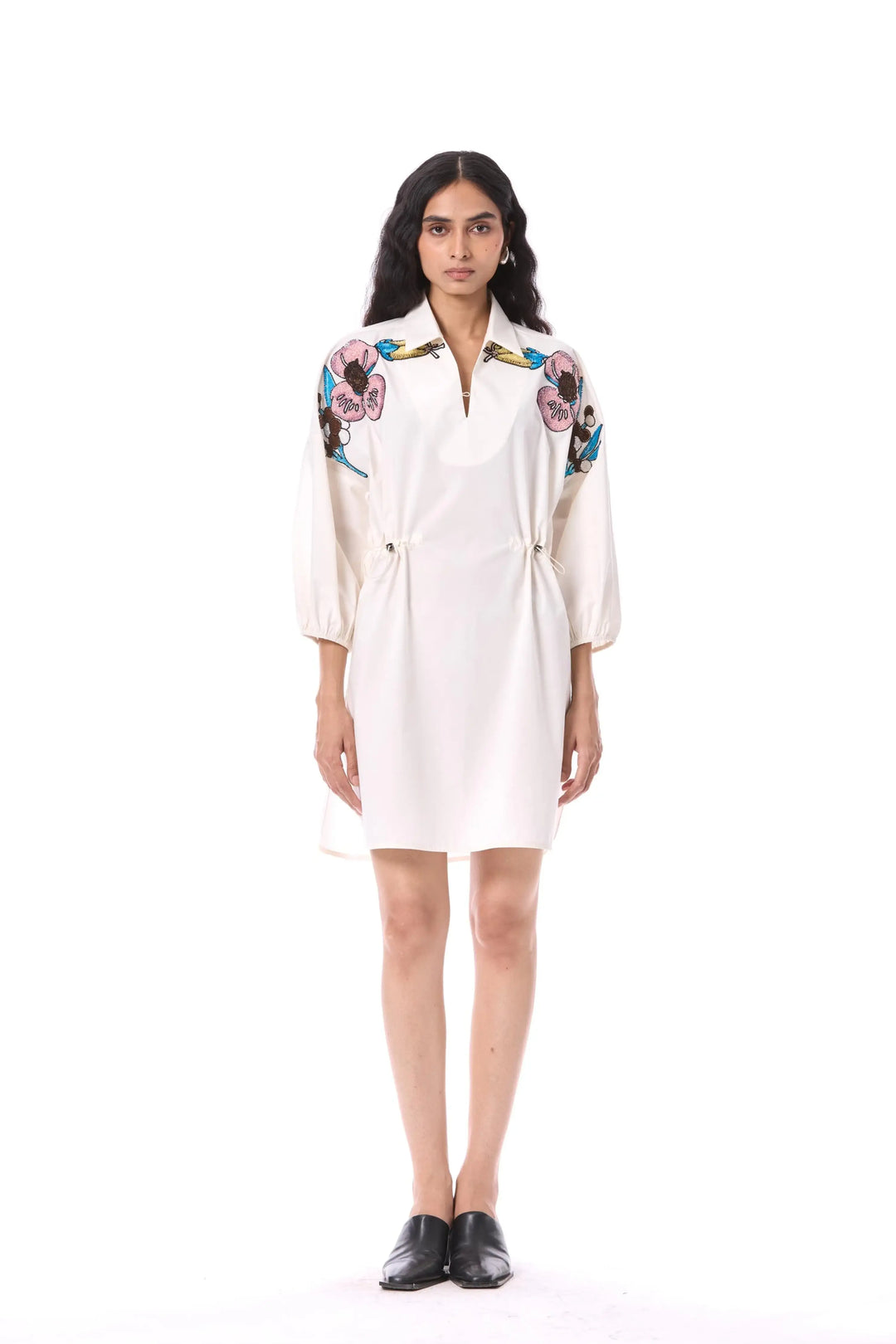 'Fiorella' Embellished Dress