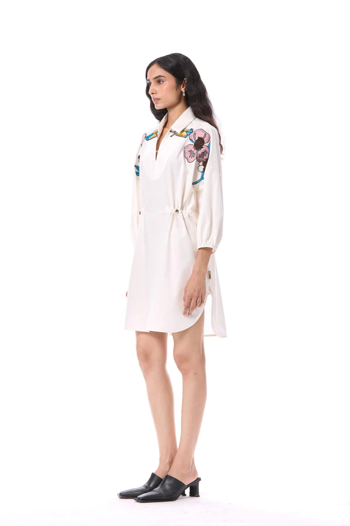 'Fiorella' Embellished Dress