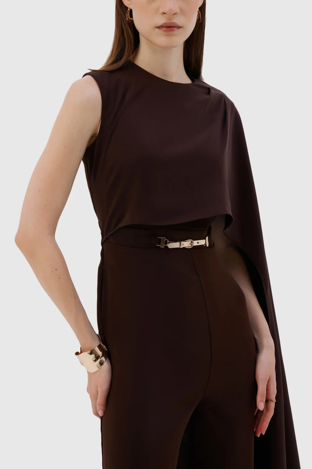 Amara Jumpsuit - Chocolate Brown