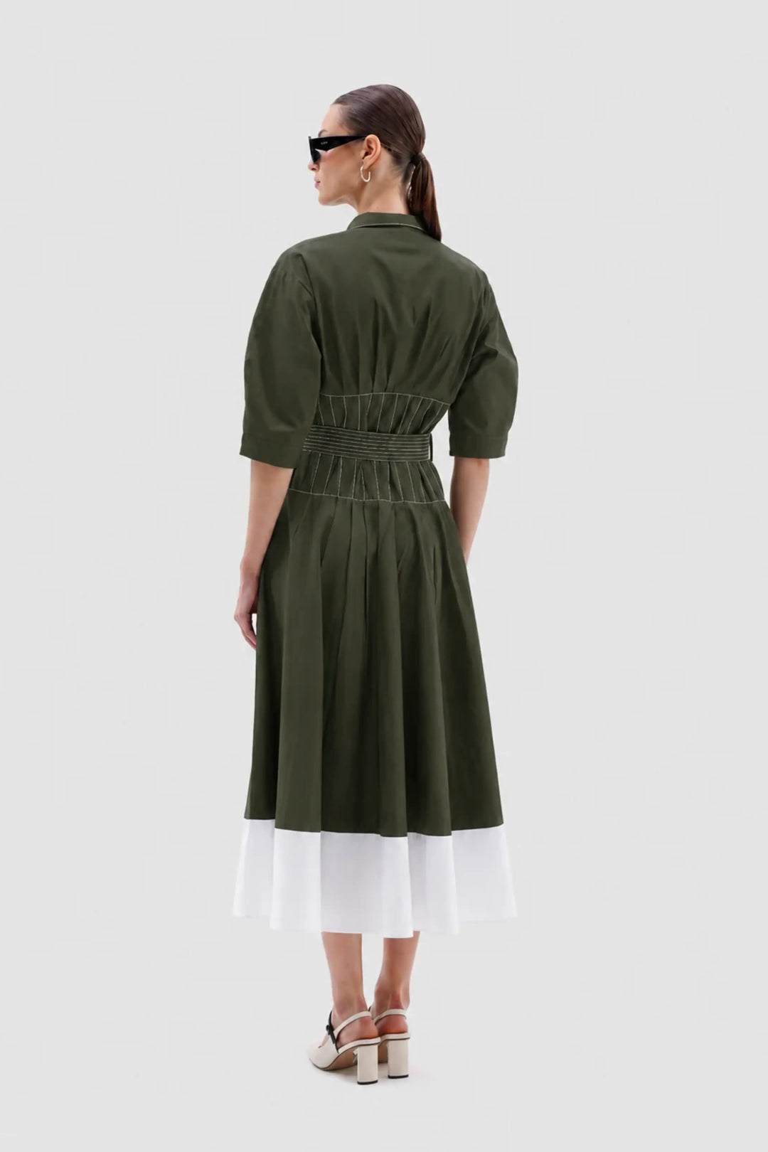 Capri Dress -  Millitiary Green