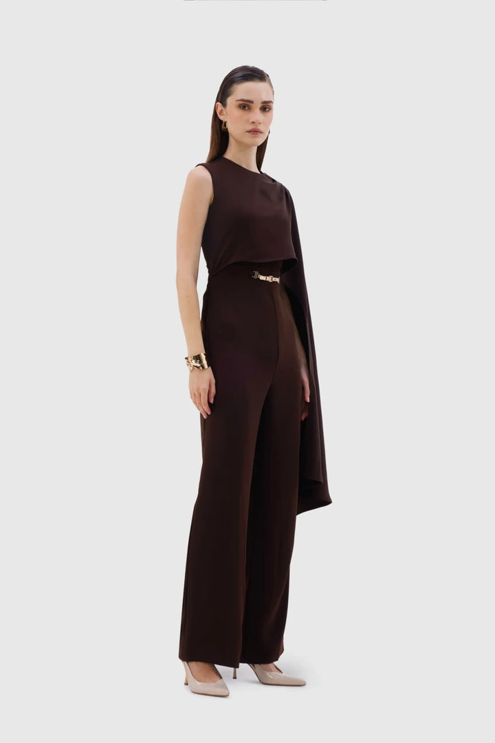 Amara Jumpsuit - Chocolate Brown