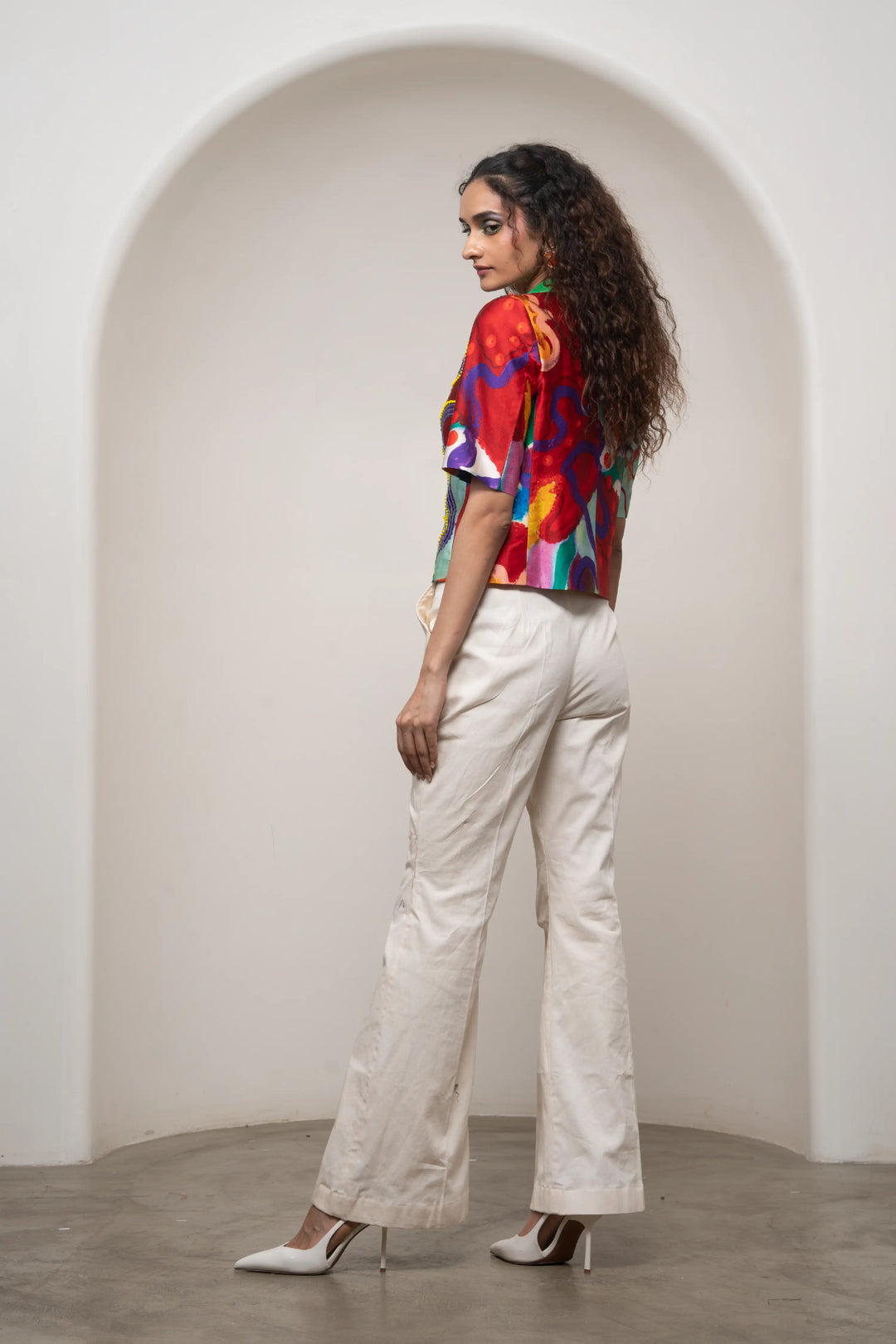 Alya Cropped Jacket Set