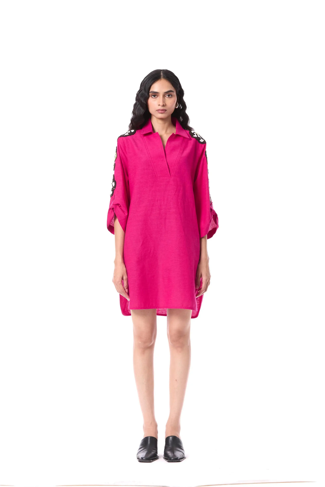 'Desert Plume' Embellished Dress