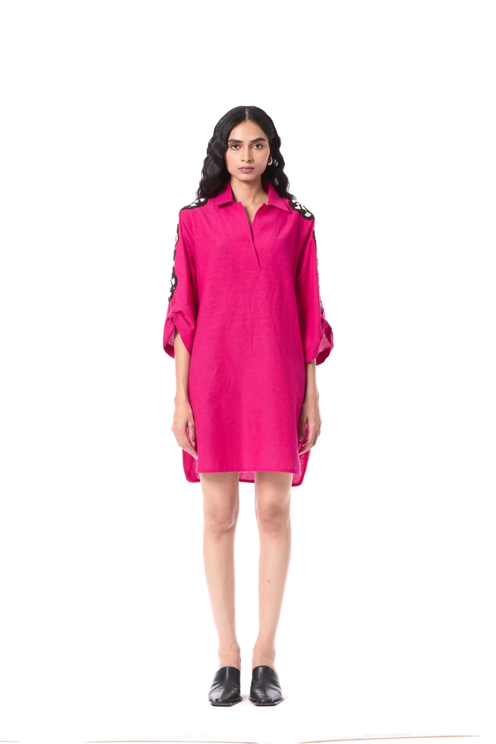 'Desert Plume' Embellished Dress