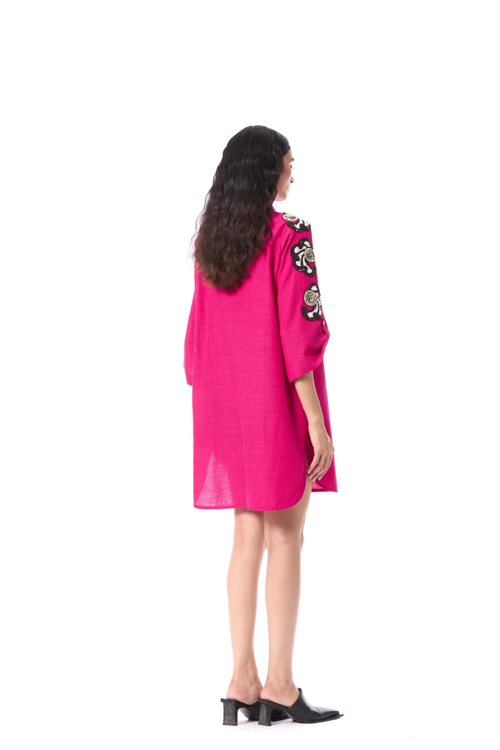 'Desert Plume' Embellished Dress