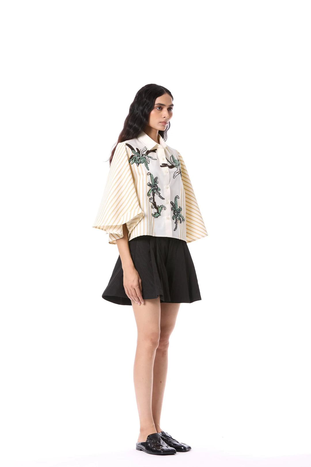 'Opal Thorn' Embellished Shirt