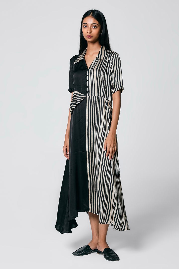 HALF AND HALF DRESS