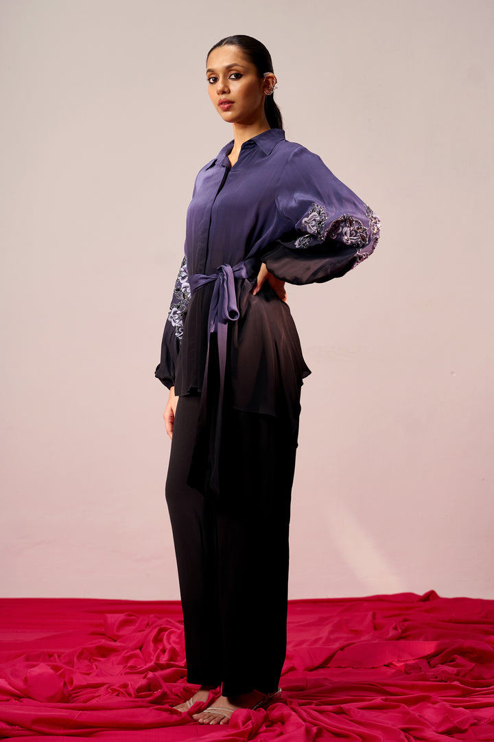 Sleeve Embroidered Coord Set