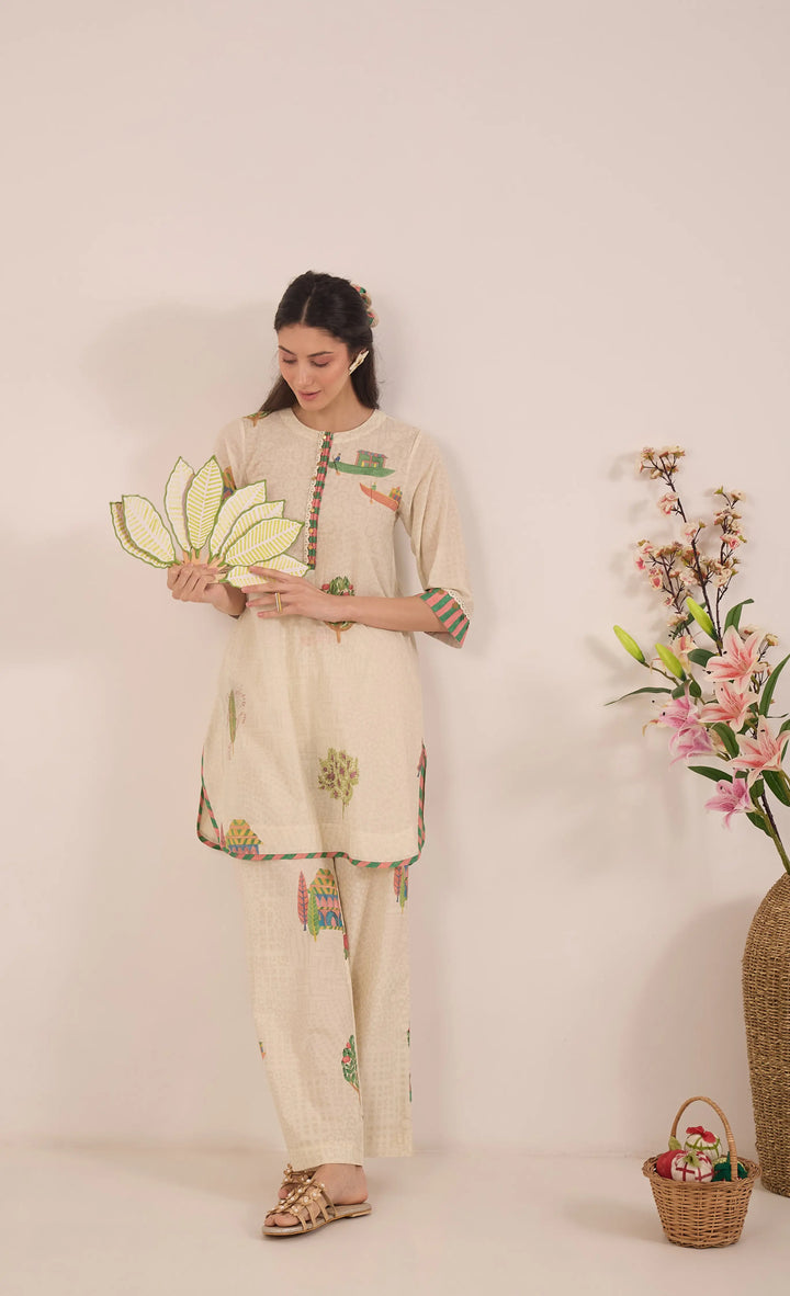 Gulposh: Cotton Co-Ord Set