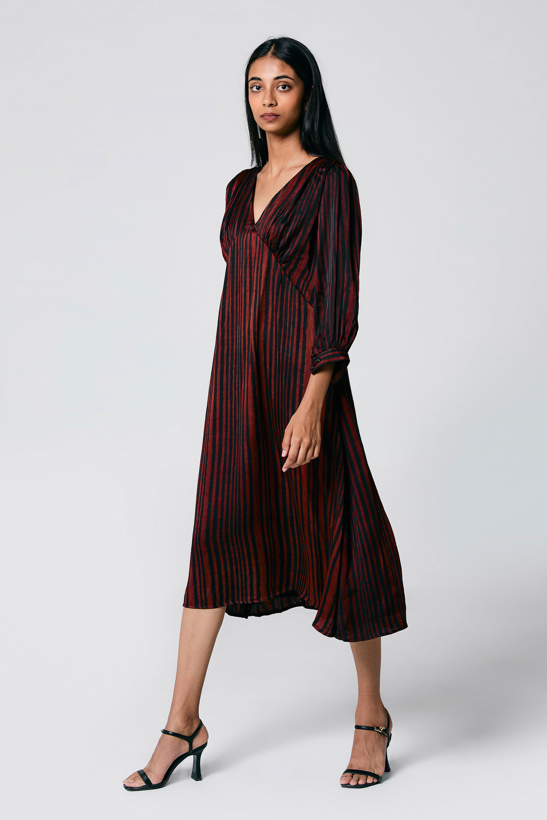 V NECK DRESS