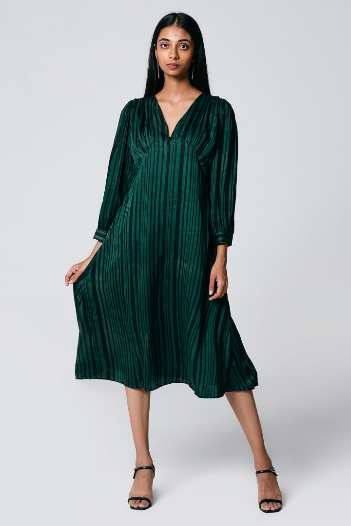 V NECK DRESS