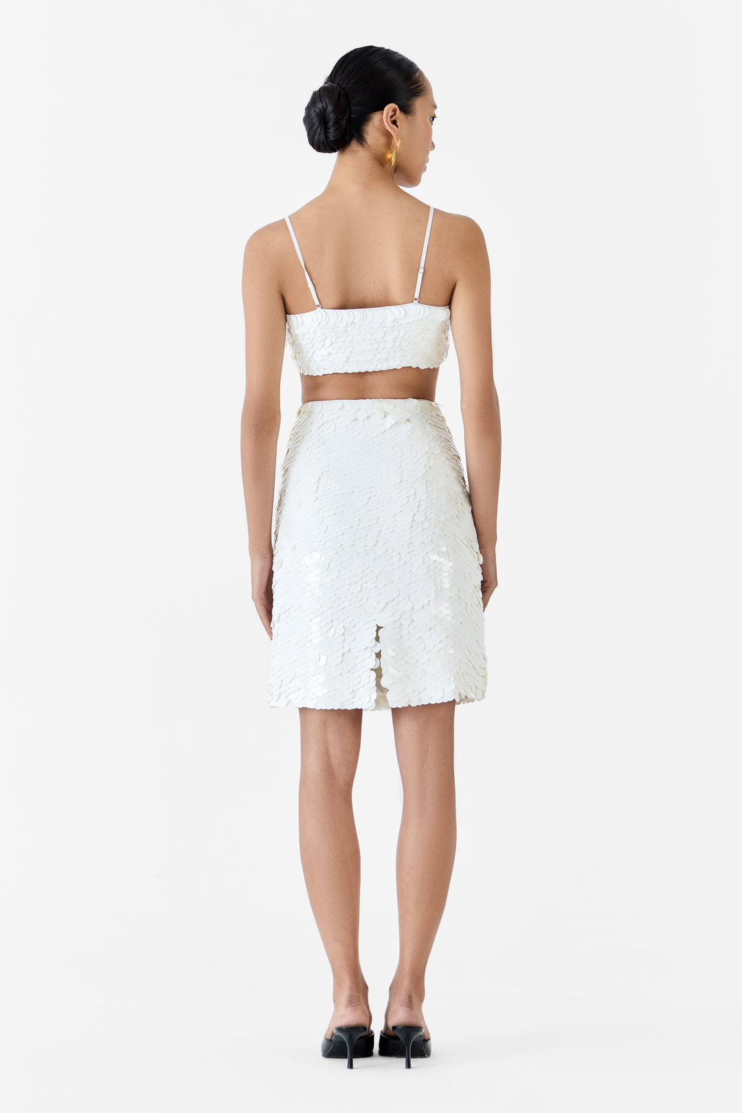 DIAMOND SEQUIN BUSTIER & SKIRT