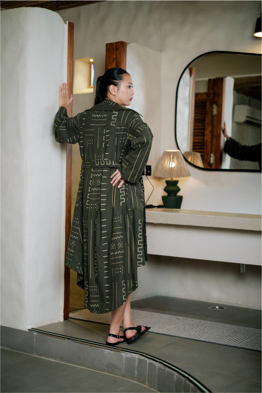 Kobe Long trench - Green