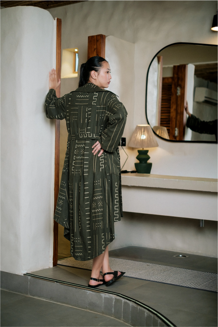 Kobe Long trench - Green