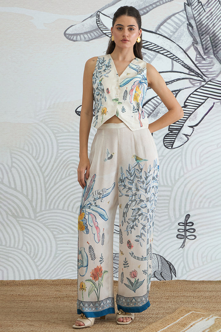 Jungle Waistcoat Top With Pants