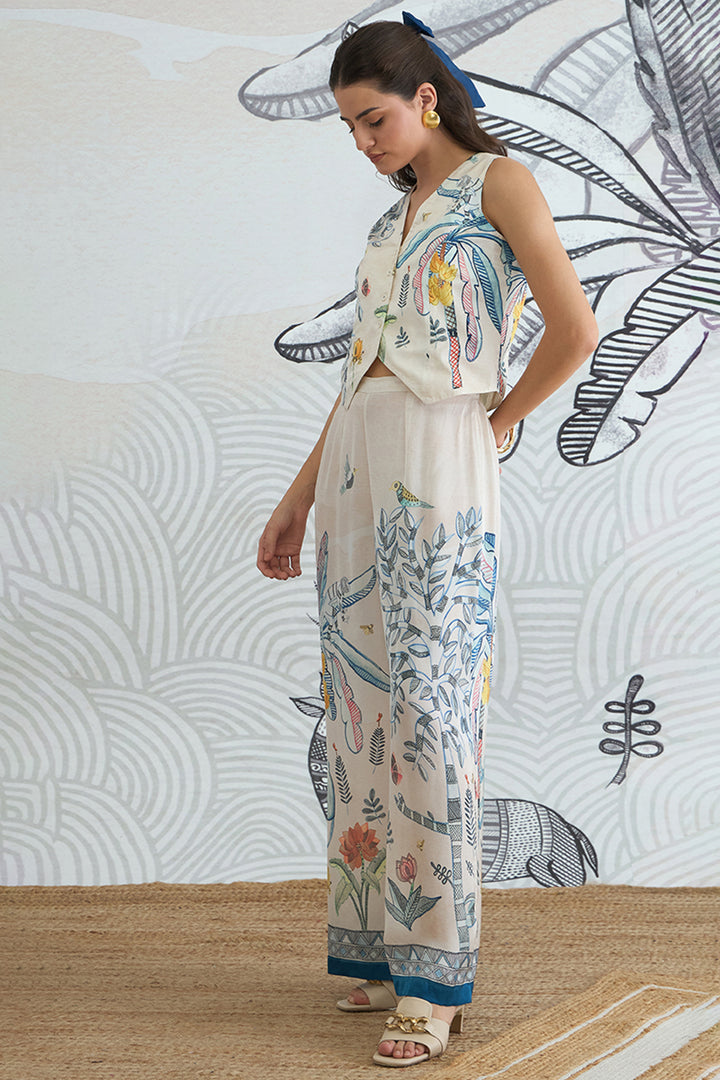 Jungle Waistcoat Top With Pants