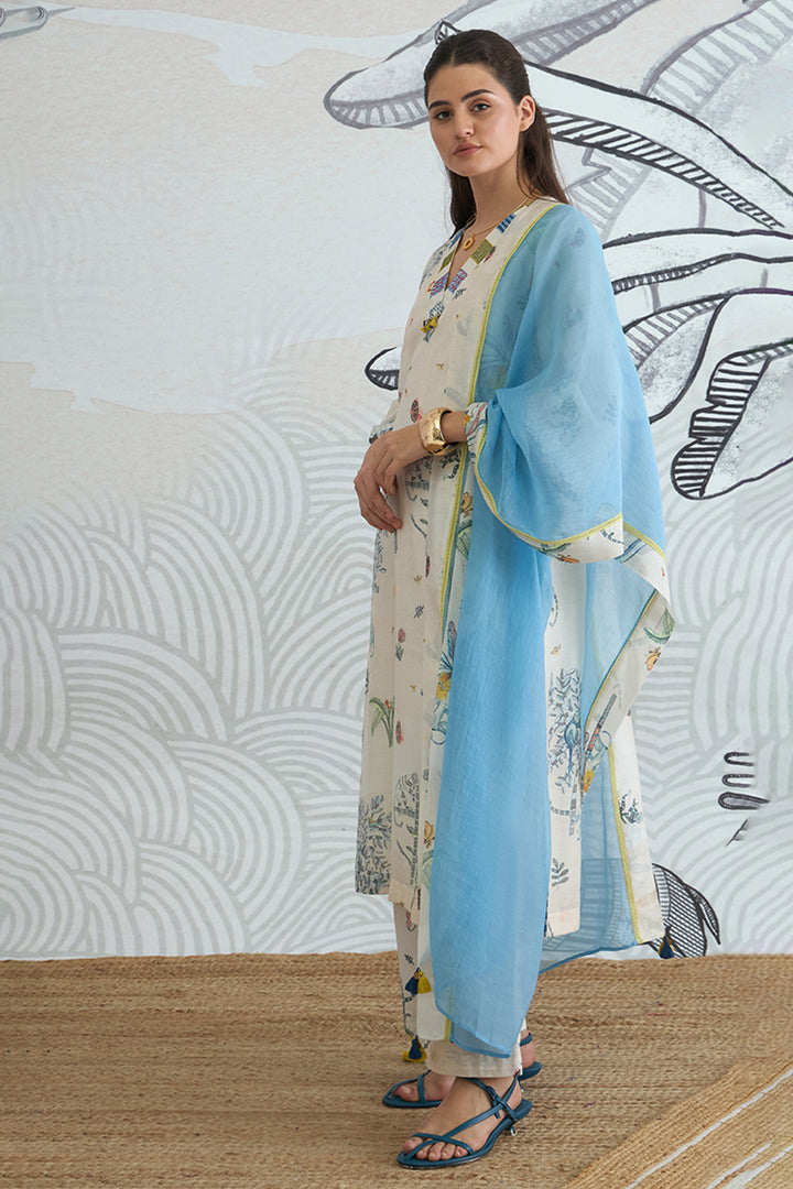JUNGLE V-NECK KURTA SET