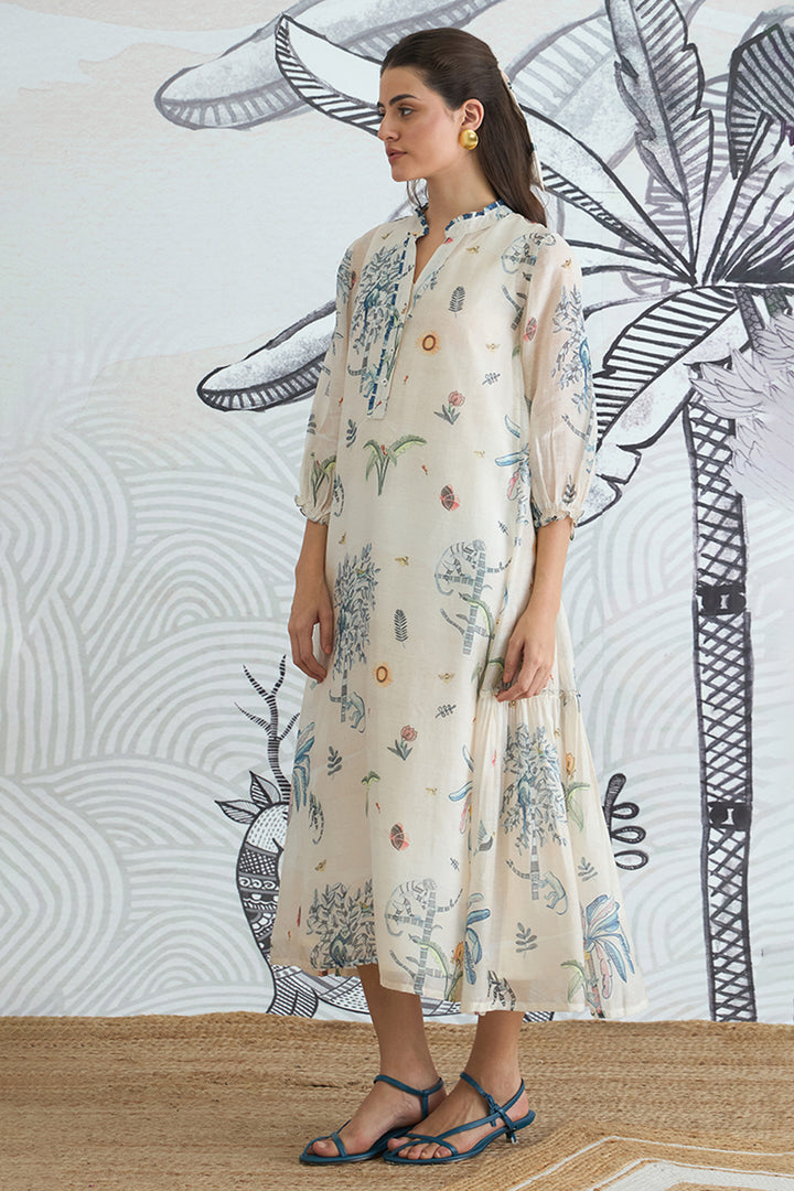 JUNGLE FRILL DRESS