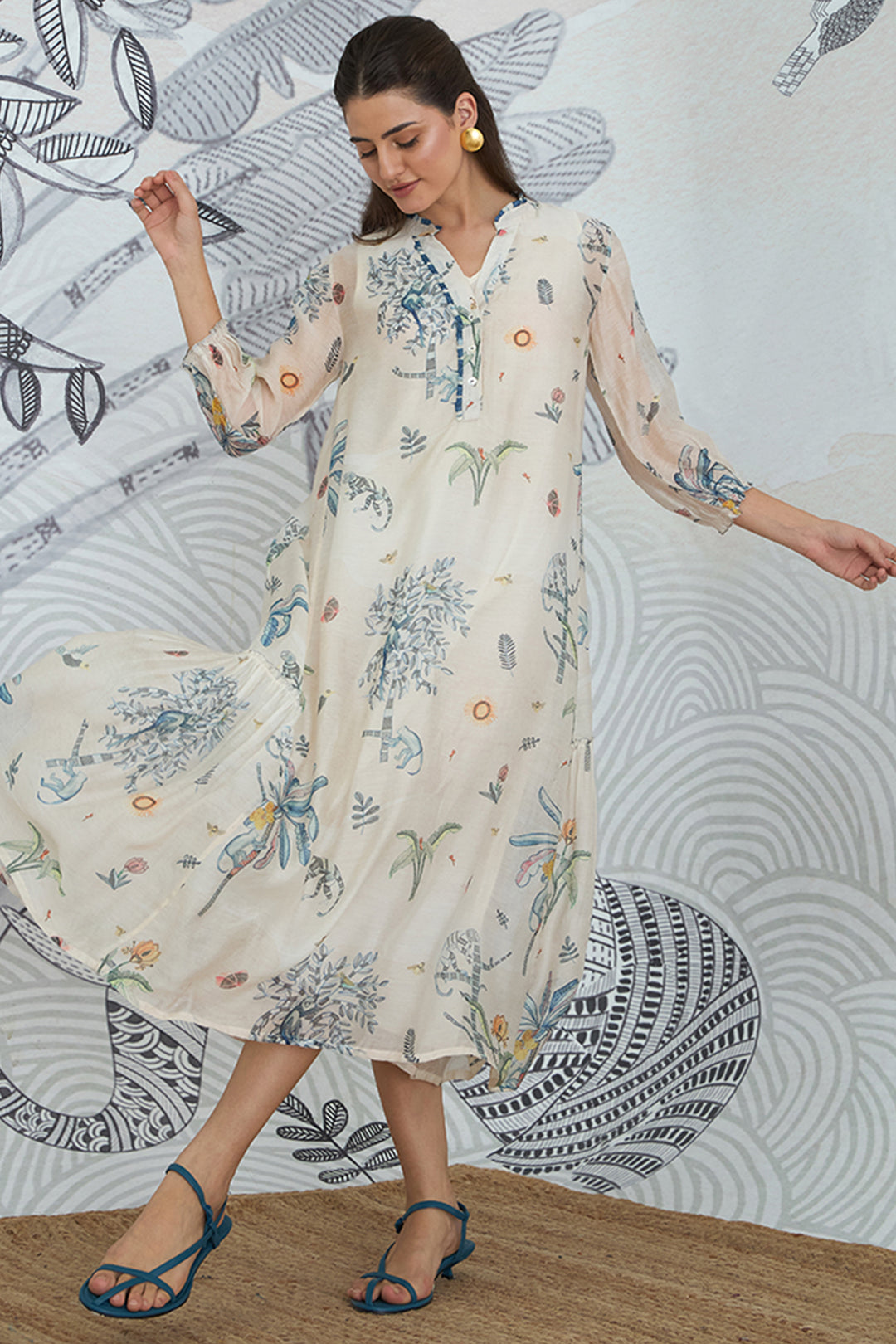 JUNGLE FRILL DRESS
