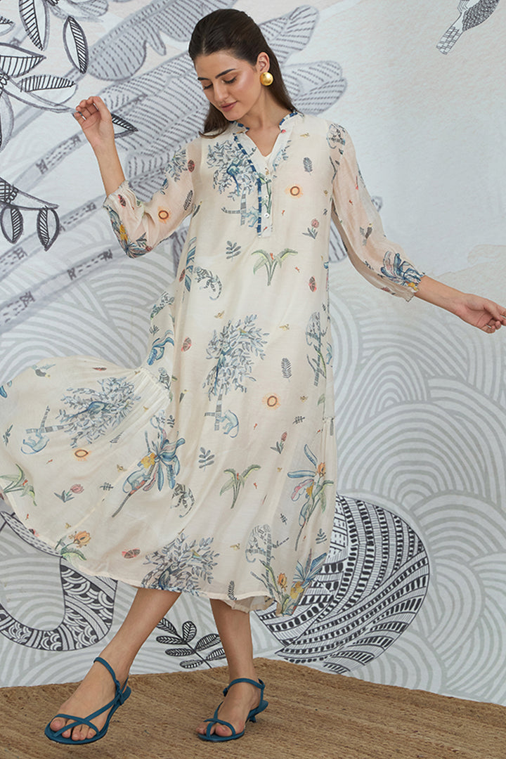 JUNGLE FRILL DRESS
