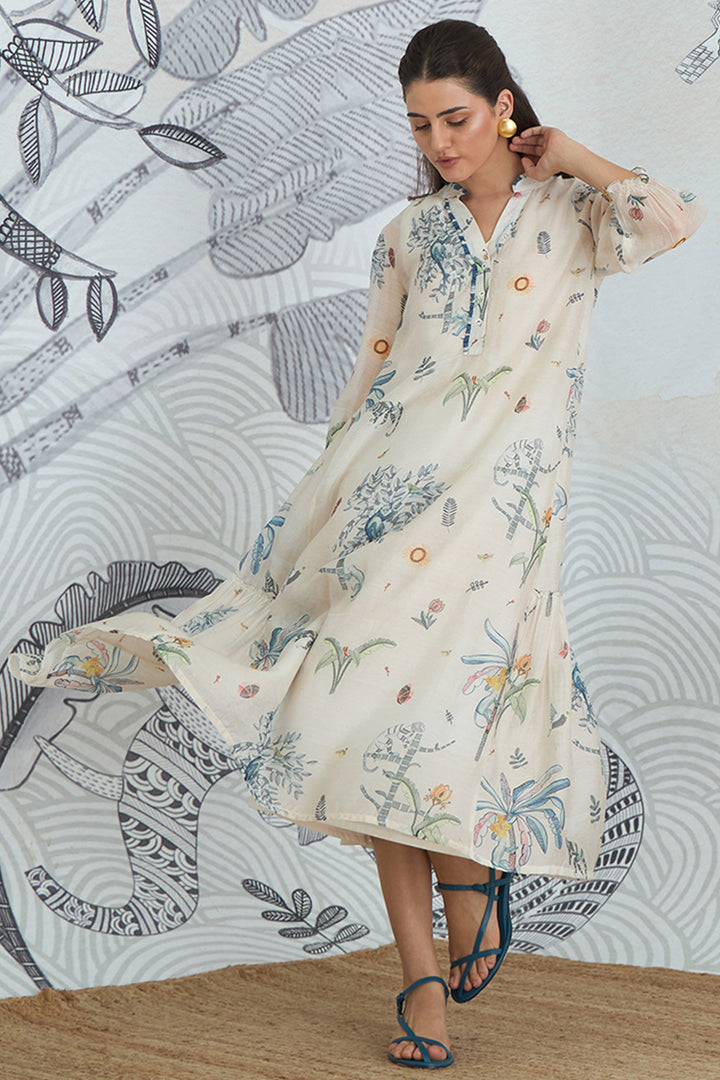 JUNGLE FRILL DRESS