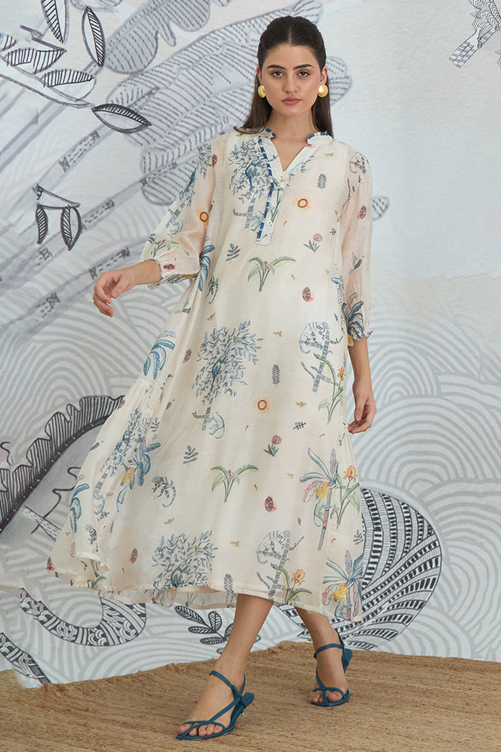 JUNGLE FRILL DRESS